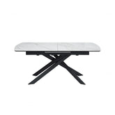 Warrior Large White Ceramic 1.8M Extending Dining Table
